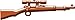 BrickArms Weapons Kar98 Scoped Rifle 2.5" [Brown]