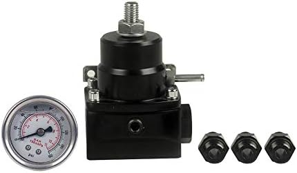 PSI Adjustable Fuel Pressure Regulator -6AN Fitting 1/8 NPT Port with Gauge