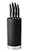 Kyocera KB-U-BK Universal Round Soft Touch Knife Block, 8.8