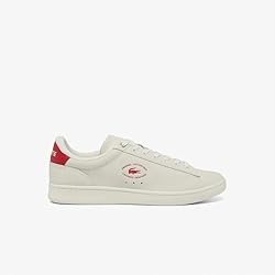 Lacoste Mens Carnaby Set Sneaker, Off WHT/RED, 7