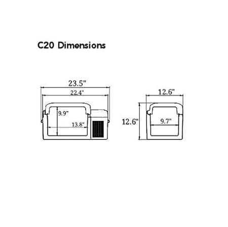 ZZKK Refrigerador Portable, Coche, Turck, RV, Barco, Mini ...