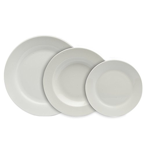 Jamie Oliver Waves Set of 4 Large 23 cm/9 Round Deep Dinner Plates Fine