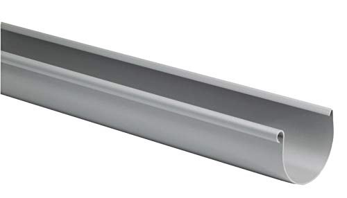 Funke Dachrinnenset Regenrinne Dachrinne Set halbrunde Rinne RG 100 grau bis 6 Meter – Bild 3