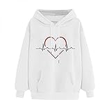 .ndg.dga Women Printed Loose Long Sleeve Sweatshirt