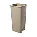 Rubbermaid Commercial Products Untouchable Square Trash Can 23G Black, for Offices/Mailrooms/Schools/ClassroomsAreas of High Waste Generation