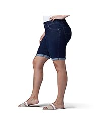 Bermudas de corte regular con 5 bolsillos para dama