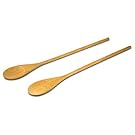 18-Inch Long Handle Wooden Cooking Mixing Spoon, Birch Wood  Set of 2