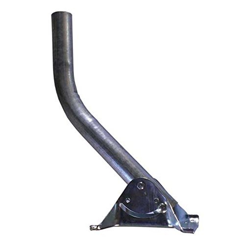 18 Inch J Mount 1.66 O.D Satellite Dish Offset Zinc Coated J Mount Satellite Dish With Adjustable Base Plate HDTV Satellite Dish Wall Roof J Pipe 18