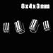 ThreeBulls 100 Pcs 3/64-inch Wire Rope Aluminum Sleeves Clip Fittings Cable Crimps,Aperture 1.2mm