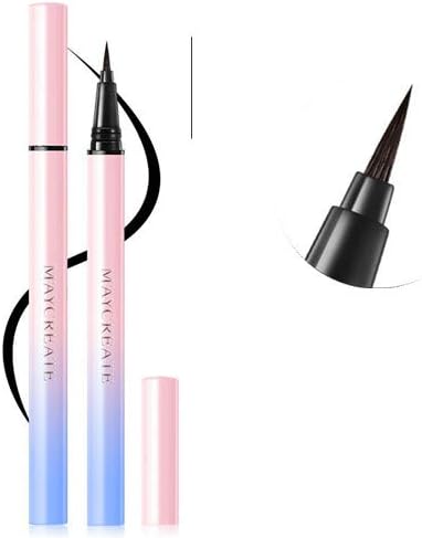 Eyeliner Pen Waterproof Black Precision Micro Eye Liner Liquid Pen Quick Drying Long Lasting Cosmetic Makeup Pencil for Women Girls Eyes (Brown B)