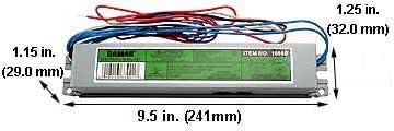 (Case of 5) Gray Instant Start Electronic Fluorescent Ballasts - 01688B