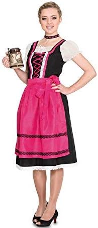 Fyasa 706482-T04 Bavarian Long Skirt Fancy Dress Costume for 12 Years Above, Multi-Color, Large