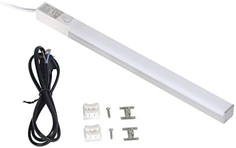 Zhuy IR Sensor LED Light Bar, Automatic Switched On/Off, LED Under Cabinet Lighting, With Built-in Human Body Sensor, Last 10 Seconds, Warm White Under Cabinet Lighting, AC90-265 Volt (Warm White)