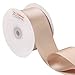 LaRibbons 2 inch Wide Double Face Satin Ribbon - 25 Yard (813-Champange/Vanilla)