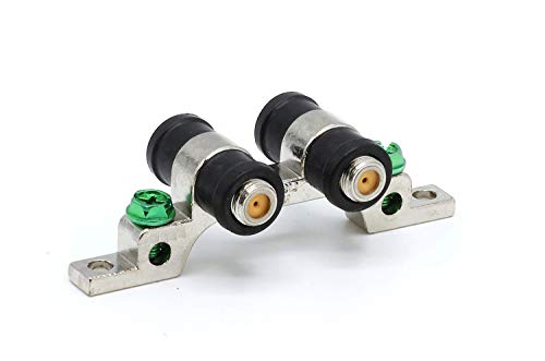 Grounding Block, Ancable Dual F Pin Female Coaxial Ground Block, Weather Seal Boots for Coaxial Cable, Satellite, Dish Network Wiring, DIRECTV and OTA Antenna Installation, 3GHz