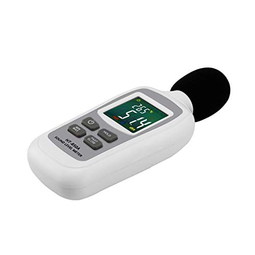 Zyj Digital Sound Level Meter Decibel Recorder Tester 35-135dB Noise Decibel LCD Analyzer Tester White Color Screen Edition