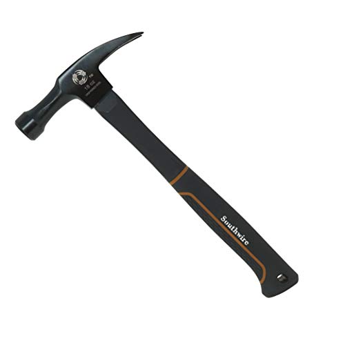 Southwire Bmeh-18 Heavy Duty Romex Electrician's Hammer, Romex Staple Remover, Tether Hole For Safety, 18 oz Head with Smooth Face, Heavy Duty Drop Forged Steel