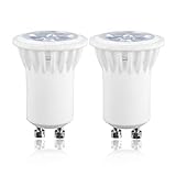 Dimmable MR11 GU10 LED Spotlight, Aluxcia 4W GU10 Recessed Light 120V 35W Halogen Bulbs Replacement for Track Light, Living Room, Office, Ceiling Lighting, Warm White 3000K, 2-Pack