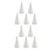 Homyl 10 Pieces Novelty Styrofoam Foam Ornament Cone Shaped DIY Kid Crafts Party Decoration