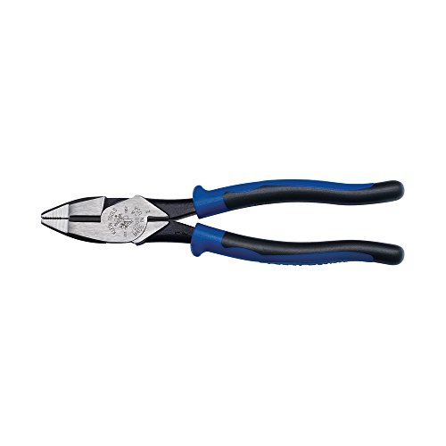Klein Tools J20008 Pliers, 8-Inch Side Cutters, High Leverage Lineman's Pliers Cut ACSR, Screws, Nails, Hard Wire