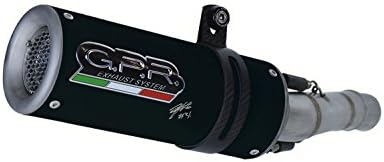 GPR Italia Exhaust System, Exhaust - 61.M3.BT Terminal Approved and Catalyzed with Specific Fitting, DUKE 200 2012/16, M3 Black Titanium Joan Mir