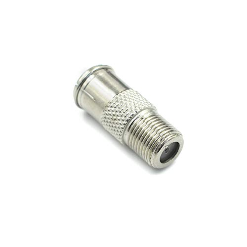 Hxchen F Type Push On Quick Coax Male and Female Connectors Adapter for Satellite Dish Cable TV Internet RV Trailer Coax Cable - (2 Pcs)