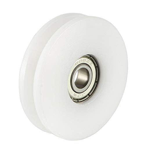 uxcell 2pcs 4.7mm Deep Metal V Groove Guide Bearing Pulley Rail Ball