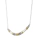 Silpada 'Canyon Dreams' Curved Bar Necklace with Crystals in Sterling Silver & Brass