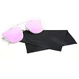 GAMT Mirrored Metal Frame Sunglasses Rimless Designer for Men Red