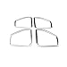 Silver Interior Car Door Speaker Trim Cover 4pcs for Porsche Macan 2014-2018