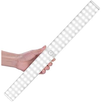 78 LED Closet Light, Newest Version Rechargeable Motion Sensor Closet Light Wireless Under Cabinet Light with Large Battery Life 2400mAh for Closet,Cabinet,Wardrobe,Kitchen,Hallway (2 Sensor Modes)