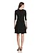 Karen Kane Women's 3/4 Sleeve A-Line Dress, Black, Medium