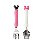 Minnie and Mickey Style Baby Tableware Spoon and Fork Sets(Made in Japan) (Minnie)