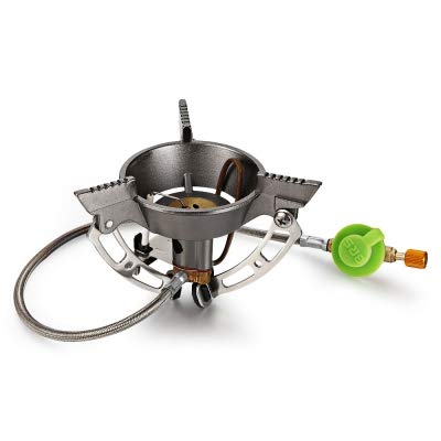 Upgraded Outdoor Foldable Stove Gas Burner Camping Cooker for Camping Hiking BBQ