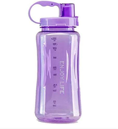ASeeker 1.5L Sports Water Bottles BPA Free Portable Wide Mouth Large Capacity Water Bottle Leakproof Space Cup Travel Camping Mugs with Shoulder Strap, Straw & Cleaning Brush