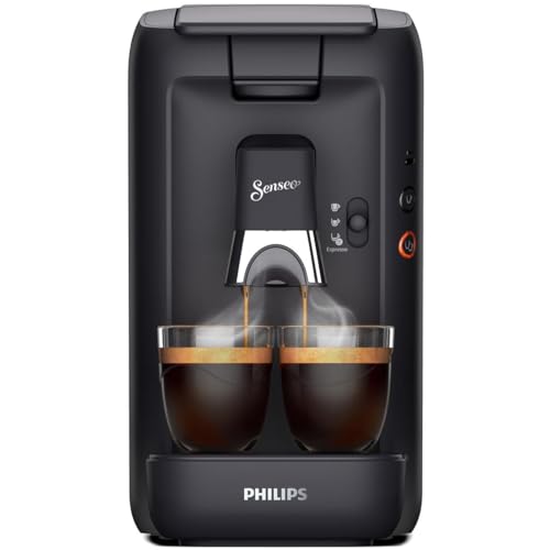 Philips Senseo Maestro Kaffee Padmaschine – Intense Plus Technologie, Hochwertige Espressoqualität, Umweltfreundliches Design, 1,2L Wassertank, Memo-Funktion, Entkalkungsanzeige (CSA260/60)