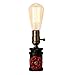 INJUICY Vintage Table Lamps, Steampunk Water Pipe Desk Lamp Base with Switch for Bedside, Bedroom Living, Dining Room, Cafe Bar, Hallway Decor