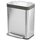 Home Zone Living 13 Gallon Kitchen Trash Can, Large