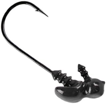 Megastrike E2 Shakey Head Jig, Pack of 4 (3/16-Ounce, Black)