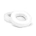 BRAINWAVZ Round Replacement Memory Foam Earpads - Suitable for Many Other Large Over The Ear Headphones - Sennheiser, AKG, HifiMan, ATH, Philips, Fostex, Sony (White)