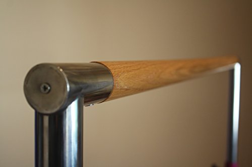 Gymnastics Bar Adjustable 3' to 5' Model DX Barney Purple, 1.5" Dia. Solid Hardwood, Very Sturdy From Gym2dance - Thumbnail 5