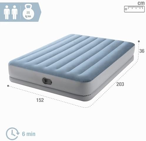 64159 - Materasso Matrimoniale Autogonfiante USB Dura-Beam Mid-Rise Comfort, 152x203x36 cm