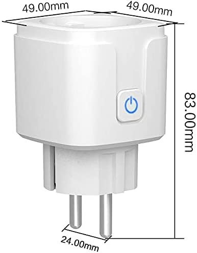 Juego de 2 enchufes WiFi Alexa enchufe inteligente 16 A enchufe WiFi para Smart Home compatible con Echo Google Assisant by Avatar Controls