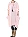 Mordenmiss Women's Doll Collar Casual Sleeveless Top With Big Pockets XL Style 1-Pink