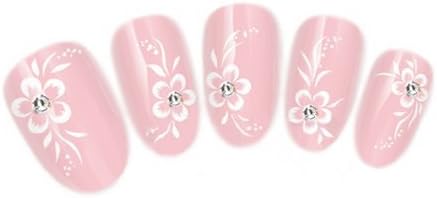 Ottery 1 Pcs Nail Stickers Flower Nail Tattoo Nail Decals Water Transfer Nail Tips Nail Art Decoration