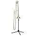 Eastar Tenor/Bass Trombone Stand Holder Heavy-duty, Portable Adjustable Stand Bracket Set with Carrying Bag, Black, EST-002