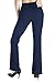 Yogipace, Belt Loops, Women’s Petite/Regular/Tall Dress Pant Bootcut Yoga Work Pants Slacks Trousers Back Pockets Office Commute Travel, 31″, Navy Blue, Size Lthumb 3