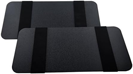 Visormates - Side Window Sun Visor Extenders (5x12 Black with Black Straps) to add to Your Existing Driver and Passenger Sun Visors