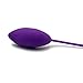 Bluesky New Mango-Style Silicone Powerful Kegel Balls 12 Speed Wireless Massage Egg Remote Included for Women or Personal Use- Purple