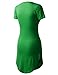 ALL FOR YOU Women's Short Dolphin T-Shirt Dress Kelly Green Medium